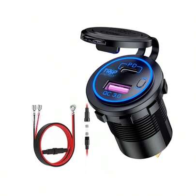 Carregador Veicular Tomada Usb Turbo Dupla Carro Moto Onibus