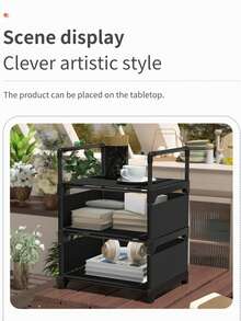 Modern Minimalist Nightstand , Nordic Style Small Wardrobe Organizer For Bedroom-Modern Simple Style 1pc Living Room Sofa Side Table - Small Apartment Bedside Cabinet - Multicolor - View 8