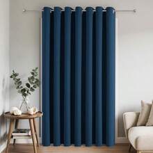 Joydeco - Cortina para Puerta, Cortina para clóset, Cortinas para recámara, Cortinas de Puerta para Puertas de privacidad, Tela densa Tacto Suave de 78 Pulgadas(Azul marino 254An x 243.8Al cm (1 Paneles)) - Multicolor - Ver 1
