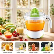 Exprimidor Eléctrico Multifuncional para Citricos - Naranja Limón Lima, Separador de Pulpa y Jugo, Portátil para Hogar, 2 Colores Aleatorios, Regalo Ideal - Tipo de Enchufe A USA (110-127V) - Ver 8