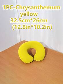 1pc Travel Pillow Neck Pillow Airplane Pillow Travel Car Home Office Travel Neck Flight Pillow Snap Button With Soft Cover, U Shaped Neck Pillow Portable Student Adult Pillow Pad, Supports Neck And Protects Cervical Vertebrae While Studying Or Riding In Car, Office Or Other Travel - Multicolor - View 14