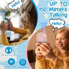 2pcs/Set Rechargeable Kids Walkie Talkie Toy With Camera And Screen, Suitable For 3-12 Years Old Boys And Girls - Multicolor - View 4