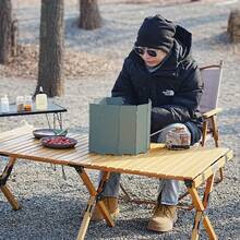 1个便携式折叠挡风板，铁质露营炉挡风板，多面防风罩，户外露营必备 - 彩色 - 查看 8