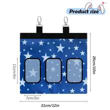 Blue Star Brand 600D Oxford Cloth Hay Feeding Bag, Hanging Style Hay Storage Bag Suitable For Rabbits, Hamsters And Other Small Animals - Blue and White - View 4