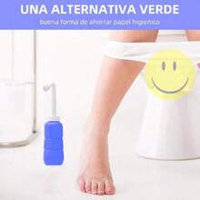 1pc 400ml Portable Toilet Bidet Sprayer With Anti-Slip Grip, Convenient Butt Cleaning Device