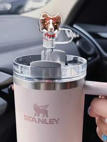 1pc Custom Accessions Pet Straw Topper,Custom Photo,Personalized Straw Topper,Gift For He She- Custom Photo Straw Topper- Ideal Cup ID Accessories Personalized Straw Cover Compatible With Stanley Cup 30 40 Oz - Multicolor - View 8