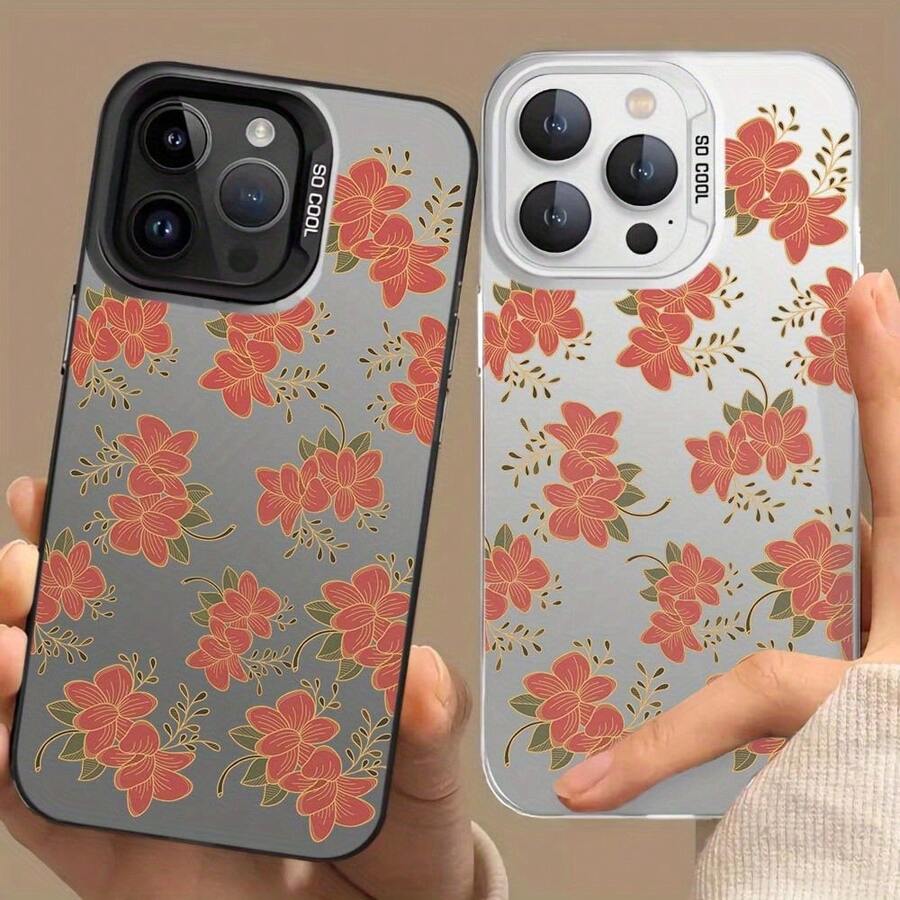 Funda de teléfonoóvil con patrón excelente de hoja verde de cártamo, color plata, para 16/16Plus/16Pro/16Pro, 15/15Plus/15Pro/15Pro, 14/14Plus/14Pro/14Pro, 13/13Pro/13Pro, 12/12Pro/12Pro, para 11/11Pro/11Pro - Color mixto 1 - Ver 1