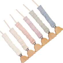 Clip personalizado para chupete, portachupete, nombre personalizado, diseño de oso - Multicolor - Ver 6