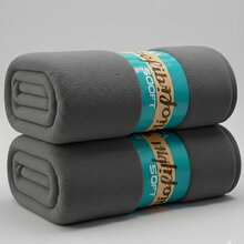 Microfiber Blanket, Double Size, Hypoallergenic, Printed And Plain, Warm - 淺灰色 - 查看 1