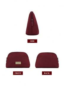 Gucci Bolsa cosmética portátil con forma de concha semicircular roja - Burdeos - Ver 4