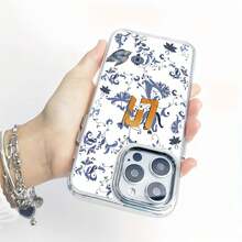 Funda para teléfono con estampado floral y mariposas, compatible con fundas ,  17,  16 Pro Max,  15 Pro Max,  13 y  12. Fabricada en TPU, ofrece protección contra golpes y caídas. Un regalo ideal para familiares, amigos, seres queridos, novios/novias y para Navidad. - transparente - Ver 6