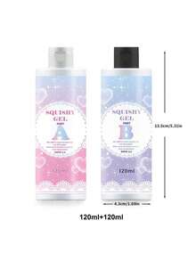 2 Bottle Resin Making Kit Liquid Silicone Rubber 0A Translucent Clear Mold Making Silicone-Mixing Ratio 1:1-Molding Silicone For Resin Molds, Silicone Molds DIY Decompression Toy Making Manual Making - White - View 9