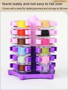 1pc Sewing Bobbin Storage Tower, Creative Pagoda Design, Practical Holder For Regular Plastic Or Metal Bobbins, Multi-Functional Sewing Machine Accessory Storage - A - View 7