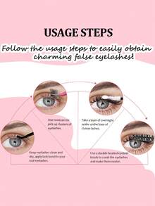 4件套睫毛胶水及定型液套装，包含睫毛胶水及定型液、簇状睫毛胶水卸除液、72小时强力睫毛胶水卸除液、便携式睫毛刷，适合睫毛嫁接初学者（黑色和粉色） - 黑色 - 查看 5