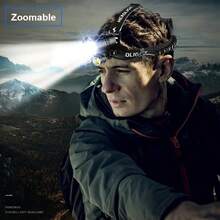 Rechargeable Headlamp Super Bright Head Light XHP360 Front Led Head Flashlight With COB Light Waterproof Outdoor Camping Flashing - Black - View 11