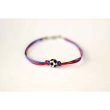 Brazalete de fútbol, brazalete masculino del equipo deportivo, balón de fútbol, rojo y azul, Barcelona, brazalete para hombre, regalo para él, deporte - 1 - Ver 4