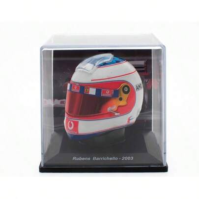- Casco de Frmula 1 compatible con: Rubens Barrichello escala 2003 - 1/5 - CAS15
