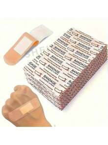 20/40/60/80/110片装医用弹性绷带 - 透气微孔无纺布止血绷带，固定牢固，适用于手指、膝盖、手臂等部位，适用于家庭、学校、户外和紧急情况，包装设计灵活。 - 彩色 - 查看 1