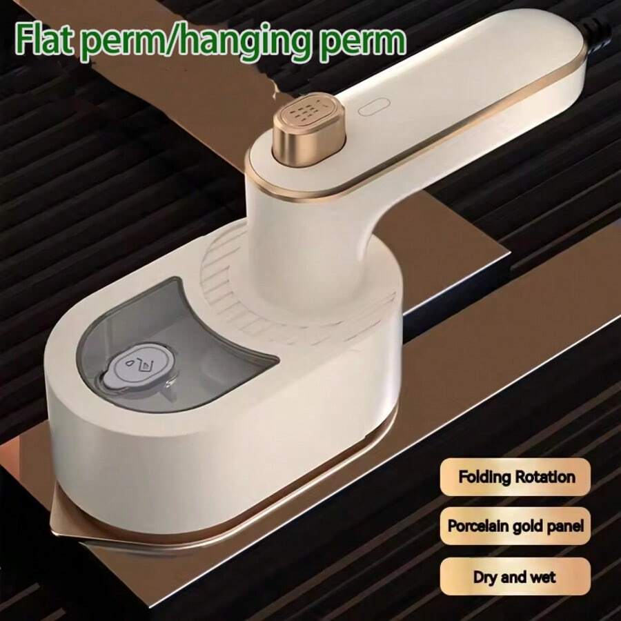 1pc New Folding Electric Iron, Portable Hanging Iron, Home Mini Ironing Clothes, Folding Iron, Travel Portable Mini Iron, Wrinkle Removal, Suitable For RV, Home, Travel, The Best Gift For The Back-To-School Season. - Xem 1
