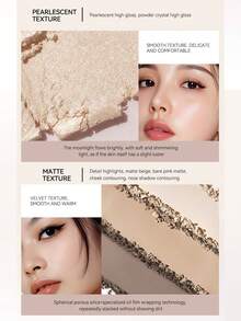 FEOTZNW Paleta de contorno de 4 colores - Bronceador mate, iluminador, sombra de nariz, corrector, todo en una paleta para crear contornos naturales esculpidos - X01# - Ver 4