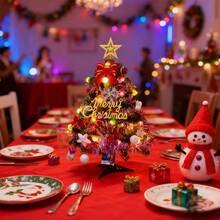 Mini DIY 45cm Desktop Christmas Tree Ornament Set - 彩色 - 查看 4
