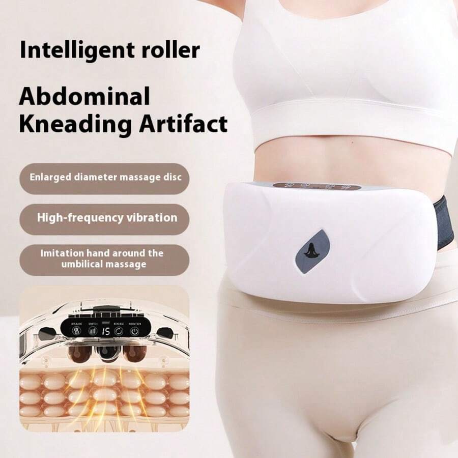 1pc Rechargeable 1200mAh*2 Abdominal Massager Stomach Machine Lazy Exercise Machine Home Multifunctional Waist And Back Hot Compress ﻿ - Multicolor - View 1