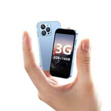 1PCS - 3G Mini Smartphone, 3G Network, 3-Inch Screen, Wifi & GPS, 2GB+16GB, Android System, Dual Cards Slot, , Mini Phone, Gifts. Black \ Pink \ Blue. With Phone Case.  Halloween Gift Christmas Present. - 金色 - 查看 9