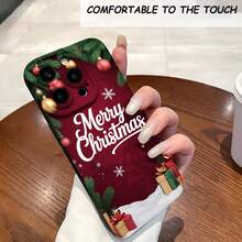 1PC Phone Case ,  Merry Christmas Tree Ornaments Gift , Stylish Phone Case, Phone Decoration, All-around Lens Protection, Creative Small Gift, Funny Gift for Boys and Girls - ブラック - チェックする 2