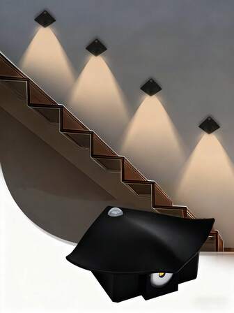 Devil Fish Human Induction Light Battery Night Light Suitable For Bedding, Stairs, Living Room Wall Lights, Wardrobe Cabinets,Halloween And Thanksgiving Atmosphere Decoration,Lemical Night Light Indoor, LED Motion Sensor Stair Lights, Magnetic Warm White Lights, Wall Sconces For Stairway, Hallway (Black)(Sold Without Battery)