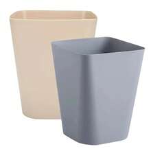 Trash Can Large Capacity Garbage Bin Simple Waste Basket For Kitchen Bathroom Office Bedroom Multi Use Convenient Home - 2PCS - 查看 4