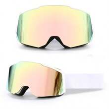 1pc Winter Ski Gear, Double-Layer Anti-Fog Ski Goggles, Adult Outdoor Sports Ski Goggles, Snowmobile Goggles, Mountaineering Goggles, Motorcycle Off-Road Riding Goggles - Multicolor - View 2