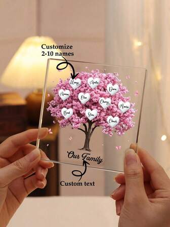 1 Piece Of Personalized Acrylic Home Decoration, The Shape Can Be Diversified, Such As Wedding Gifts, Anniversary Gifts, Valentine's Day, Couple Gifts, Graduation Gifts, Valentine's Day, Valentine's Day Decor Birthday,Home Refresh,Customized Crafts,Warm Ambience