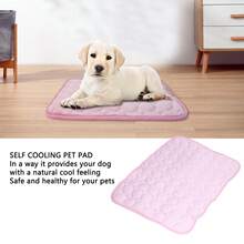 Tapete Refrescante de Perro, 70 x 55cm, Tapete  de Perro, Tapete Fresco de Perro, , Portátil, Antideslizante y Lavable, Ideal de Casa, Picnics y Viajes Rosa, talla L (70*55cm) - Rosa - Ver 12