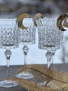 5pcs Gold Crescent Moon Napkin Rings Set, Crescent Napkin Holders, Shiny Gold Banquet Table Decor, Wedding Bride Gift, Dining Tableware Accessories, Holiday Table Setting, Boho Style Table Decoration - Multicolor - View 5