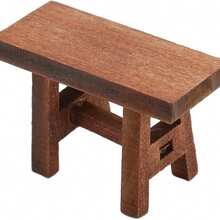 Ghế đẩu gỗ mini tỷ lệ 1/12 để trang trí - Tự tay làm mô hình nhà bếp/phòng khách thu nhỏ - Món quà hoàn hảo cho trẻ em. Ghế đẩu gỗ cổ điển mini tỷ lệ 1:12, thích hợp để trang trí nhà cửa. (Sản phẩm làm thủ công bằng gỗ, kết cấu không đồng đều hoặc sai lệch nhỏ về hình in là điều bình thường.) - Màu Tím - Xem 4