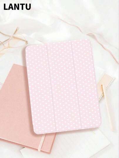 1pcs Cute Cartoon  Print Silicone  (Tri-Fold Stand + Built-In Pencil Holder): Gifts Men, Gifts Boyfriend, Gifts Women & Men's Gifts | Compatible With 10th Generation (10th Generation), Pro 10th Generation, Pro 9th Generation, 9th Generation, 8th Generation, 7th Generation, 6th Generation, A16,, Pink |   Cases & Accessories |   Shockproof Protective Tablet Versatile Models