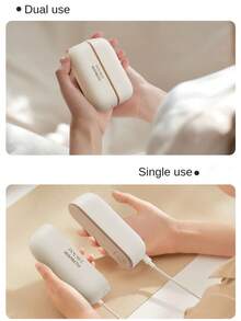 2-In-1 Hand Warmer, Detachable & Rechargeable Hand Warmer (1200+1200)MAh, Fast Heating, 3 Temperature Settings, Essential For Outdoor In Winter, Also A Great Halloween/Christmas Gift