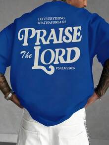 Nuevos artículos populares de 2026Zrgoth: Camiseta de manga corta para hombre, versátil, minimalista, con estampado. |   Tema de los Salmos Bíblicos - Negro - Ver 10