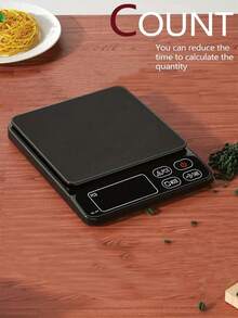 1pc Multi-Function Kitchen Food Electronic Scale, Small Stainless Steel Coffee Kitchen Scale, 3kg Balance Type Kitchen Scale, Convertible Multiple Units. Oz/Lb: Oz, Mini Food Scale, Professional Electronic Jewelry Scale, Backlit LCD Display, Suitable For Home Cooking, Travel, Food And More (Batteries Not Included) - Multicolor - View 3