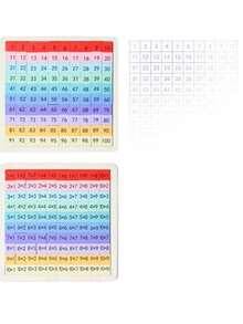 DeTODO Tablero Para Hacer Multiplicaciones. Juguetes de Aprendizaje Temprano de Madera Para Niños, Ayudas Didácticas, Tabla de Cálculo de 99 (Algunos Accesorios Vienen en Color Aleatorio) - Multicolor - Ver 9