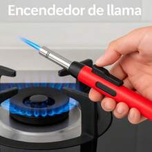 Encendedores tipo antorcha rellenables Eficiente, practico y fácil de usar - Naranja - Ver 5