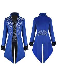 Men's Costumes - 銀邊燕尾服黑色 - 查看 5