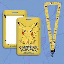 宝可梦皮卡丘挂绳、颈带、卡包、杰尼龟钥匙扣、钥匙圈、钥匙链配件礼品 - 彩色 - 查看 4