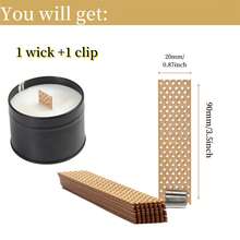 超长木质蜡烛芯,三角形网状设计,慢燃,包含1根烛芯和1个夹子 - 多尺寸矩形蜡芯,适用于DIY工艺品、手工蜡烛、工艺用品,时尚设计,耐用木质,工艺爱好者之选 - Wood - 查看 9