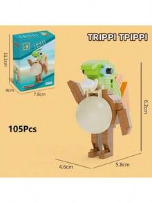 New Italian Brainrot Animals Tralalero Tralala Building Blocks Tralalelo Tralala SharkBricks Tralala Figures Bricks Toy Decorations Gift - Multicolor - View 23