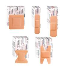 50/100 piezas Paquete de vendas surtidas de varios tamaños, impermeables y transpirables, vendas adhesivas para dedos a granel para primeros auxilios, cuidado de heridas, raspaduras y ampollas