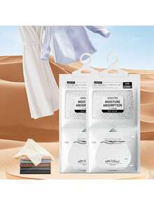 10pcs Hanging Moisture Absorber Bags, 16.91oz Large Capacity - Reusable Dehumidifier For Closets, Wardrobes And Dorms - Prevents Mold And Dampness, Plastic Material, Home Essential, Transparent Resealable Packaging - Multicolor - View 5