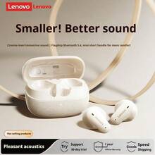 Lenovo Bluetooth Earphones 2025 New Semi-In-Ear Wireless Noise Cancelling Ultra-Long Battery Life Mini Design, Comfortable For Long Wear - Black - View 1
