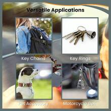 WSXC Guardian Bell Celtic Good Luck Bell W/Keyring And Black Velvet Gift Bag Motorcycle Bell Lead-Free Pewter Made In USA - TreeofLife - View 6
