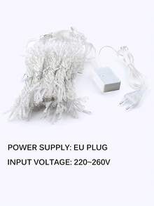 LED Window Curtain Lights, Christmas Fairy Lights, Window Decor Lights For Home, New Year, Wedding, Party, Garden, Patio, Valentine's Day, Easter Decoration - EU C Type Plug(220-240V) - View 4